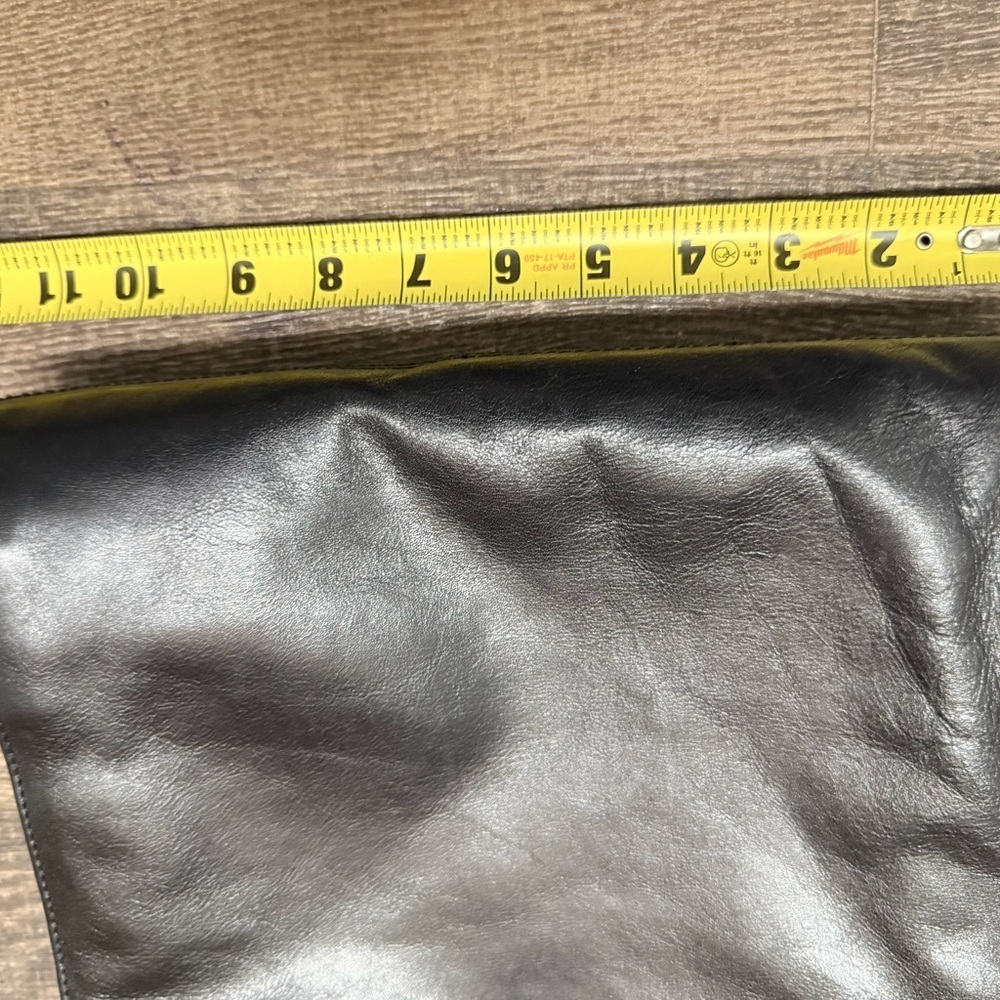 Arnold Churgin vintage three fold leather long tote EUC almost new! Very modern - Picture 15 of 15
